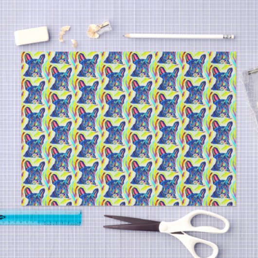 French Bulldog Tissue Paper Seidenpapier (Handwerk)