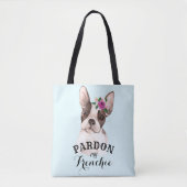 French Bulldog Tote Bag - Blue Tasche (Vorderseite)