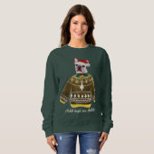 French Bulldog Ugly Christmas Frenchie Dog Mama Sweatshirt (Vorne ganz)