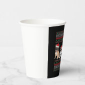 French Bulldog Ugly Christmas Sweater Essential T- Pappbecher (Rechts)
