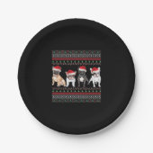 French Bulldog Ugly Christmas Sweater Essential T- Pappteller (Vorderseite)