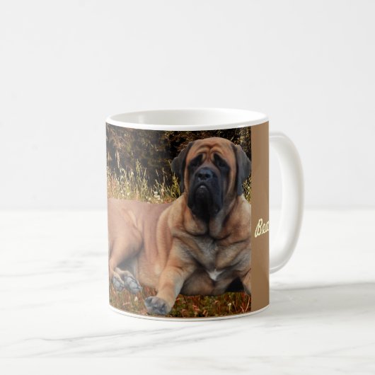 French Bulldog und Mastiff Freunde Kaffeetasse (VorderseiteRechts)