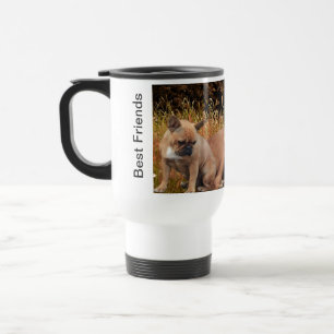 French Bulldog und Mastiff Freundschaft Reisebecher