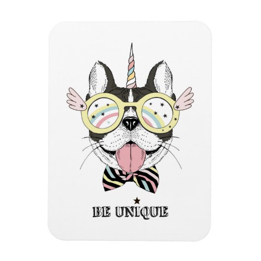 French Bulldog Unicorn Magnet (Vertikal)