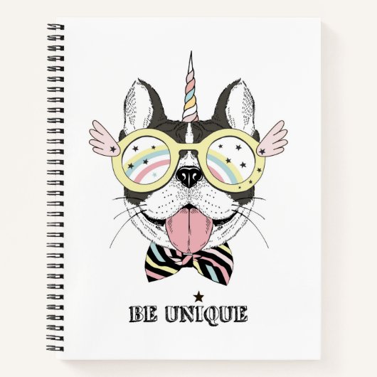 French Bulldog Unicorn Notizblock (Vorderseite)