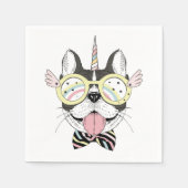 French Bulldog Unicorn Serviette (Vorderseite)