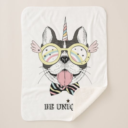 French Bulldog Unicorn Sherpadecke (Vorderseite)