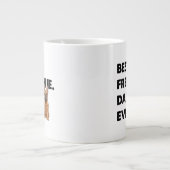 French Bulldog Vater Frenchie Best Frenchie Vater Jumbo-Tasse (Vorderseite)