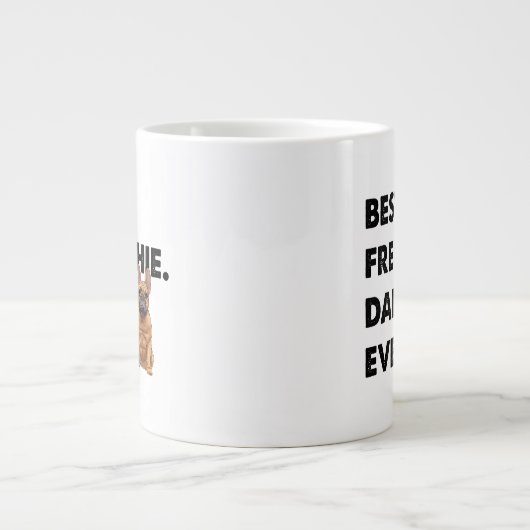 French Bulldog Vater Frenchie Best Frenchie Vater  Jumbo-Tasse (Vorderseite)