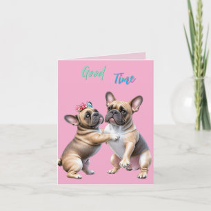 French Bulldog  verliebt Valentinstag  Feiertagskarte