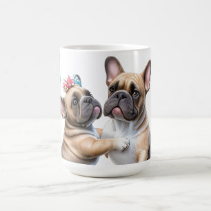 French Bulldog verliebt Valentinstag Kaffeetasse