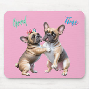 French Bulldog  verliebt Valentinstag  Mousepad