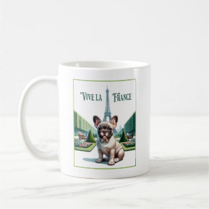 French Bulldog Vive la France Kaffeetasse