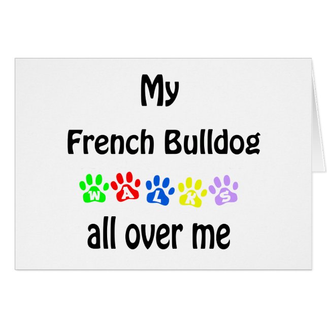 French Bulldog Walking Design (Vorderseite (Horizontal))