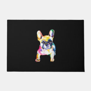 French Bulldog Watercolor Hand Zeichnend Geschenk Fußmatte