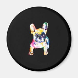 French Bulldog Watercolor Hand Zeichnend Geschenk Magnet