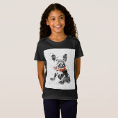 French Bulldog Watercolor | Hunde-Lover-Geschenke T-Shirt (Vorne ganz)