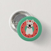 French Bulldog Watermelon Fruit Button (Vorne & Hinten)
