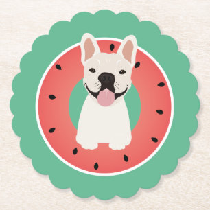 French Bulldog Watermelon Fruit Untersetzer