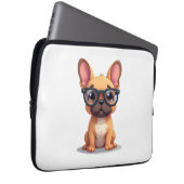 French Bulldog Wearing Glasses Copy Laptopschutzhülle (Vorne Rechts)