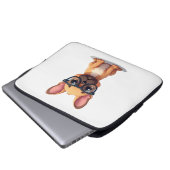 French Bulldog Wearing Glasses Copy Laptopschutzhülle (Vorne Knopf)