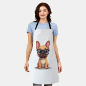 French Bulldog Wearing Glasses Copy Schürze (Getragen)