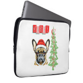 French Bulldog Weihnachtsgeschenk Laptopschutzhülle (Vorne Rechts)