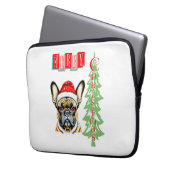 French Bulldog Weihnachtsgeschenk Laptopschutzhülle (Vorderseite Links)