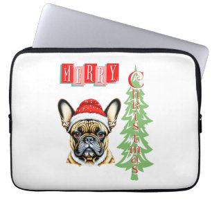French Bulldog Weihnachtsgeschenk Laptopschutzhülle