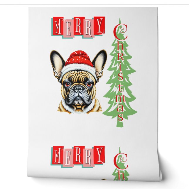 French Bulldog Weihnachtsgeschenk Tapete (Abrollen)