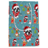 French Bulldog WeihnachtsWeihnachtsWeihnachtsWeihn Mittlere Geschenktüte (Vorderseite)