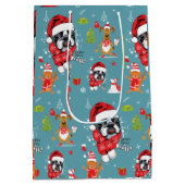 French Bulldog WeihnachtsWeihnachtsWeihnachtsWeihn Mittlere Geschenktüte (Rückseite)