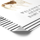 French Bulldog Welcome Baby Shooter Poster (Ecke)