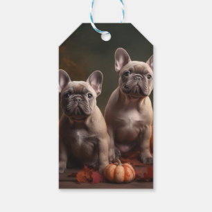 French Bulldog Welpe Autumn Delight Pumpen Geschenkanhänger