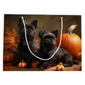 French Bulldog Welpe Autumn Delight Pumpen Große Geschenktüte (Rückseite)
