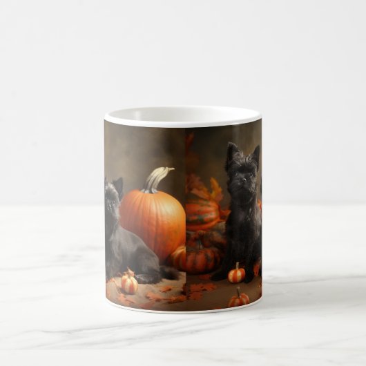 French Bulldog Welpe Autumn Delight Pumpen Kaffeetasse (Mittel)