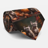 French Bulldog Welpe Autumn Delight Pumpen Krawatte (Gerollt)