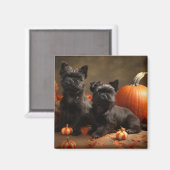 French Bulldog Welpe Autumn Delight Pumpen Magnet (Vorderseite/Rückseite)