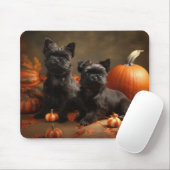 French Bulldog Welpe Autumn Delight Pumpen Mousepad (Mit Mouse)