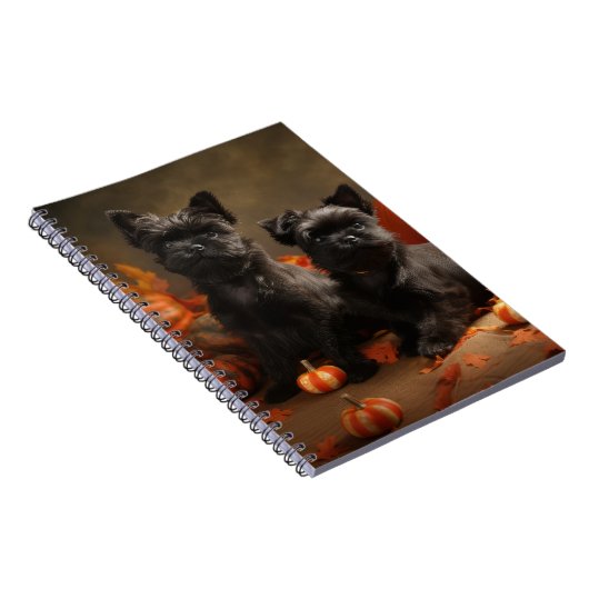 French Bulldog Welpe Autumn Delight Pumpen Notizblock (Rechte Seite)