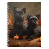 French Bulldog Welpe Autumn Delight Pumpen Notizblock (Vorderseite)