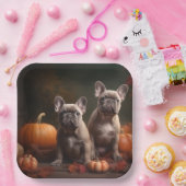 French Bulldog Welpe Autumn Delight Pumpen Pappteller (Party)