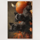 French Bulldog Welpe Autumn Delight Pumpen Puzzle (Vertikal)