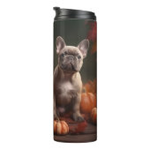 French Bulldog Welpe Autumn Delight Pumpen Thermosbecher (Nach rechts gedreht)