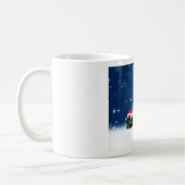 French Bulldog Welppies - Schneefreude-Weihnachtsm Kaffeetasse (Links)