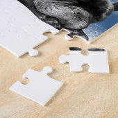 French Bulldog Welppies - Schneefreude-Weihnachtsm Puzzle (Seite)