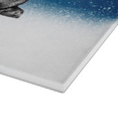 French Bulldog Welppies - Schneefreude-Weihnachtsm Schneidebrett (Ecke)