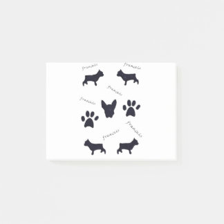 French Bulldog Welppy Gift Post-it Klebezettel