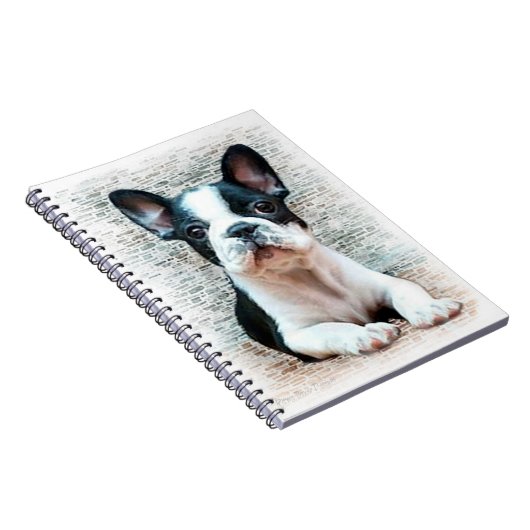 French Bulldog Wendelheft Notizblock (Rechte Seite)