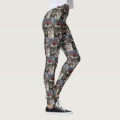 French Bulldog Winter Wonderland Christmas Joy Leggings (Rechts)